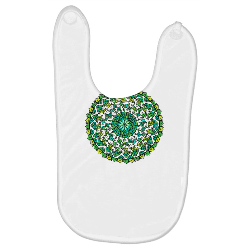 Ketupat Idul Fitri Mandala Ornament Baby Bibs by chris299 | Artistshot