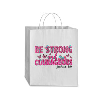 Be Strong And Courageous Traveler Paper Bag -13 X 6 X 15 3/4 | Artistshot