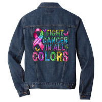 Fight Cancer In All Colors Men Denim Jacket | Artistshot