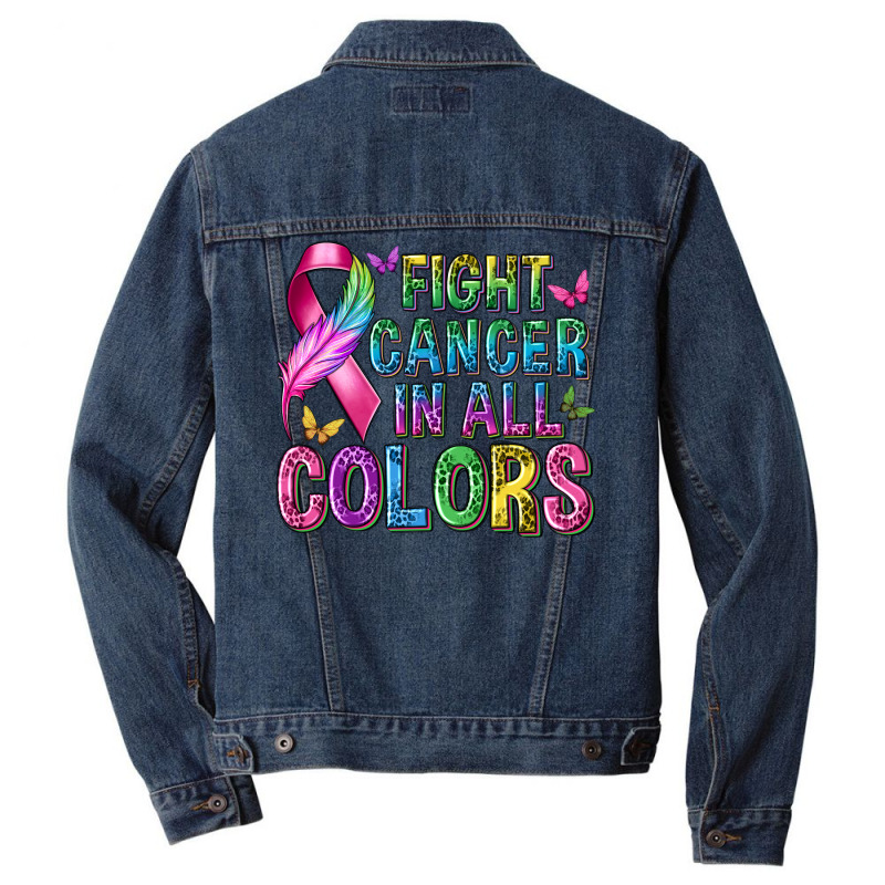 Fight Cancer In All Colors Men Denim Jacket | Artistshot