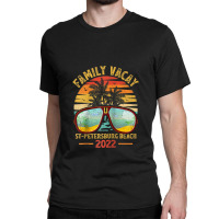 Vintage Family Vacation 2022 Florida St. Petersburg Beach Raglan Baseb Classic T-shirt | Artistshot