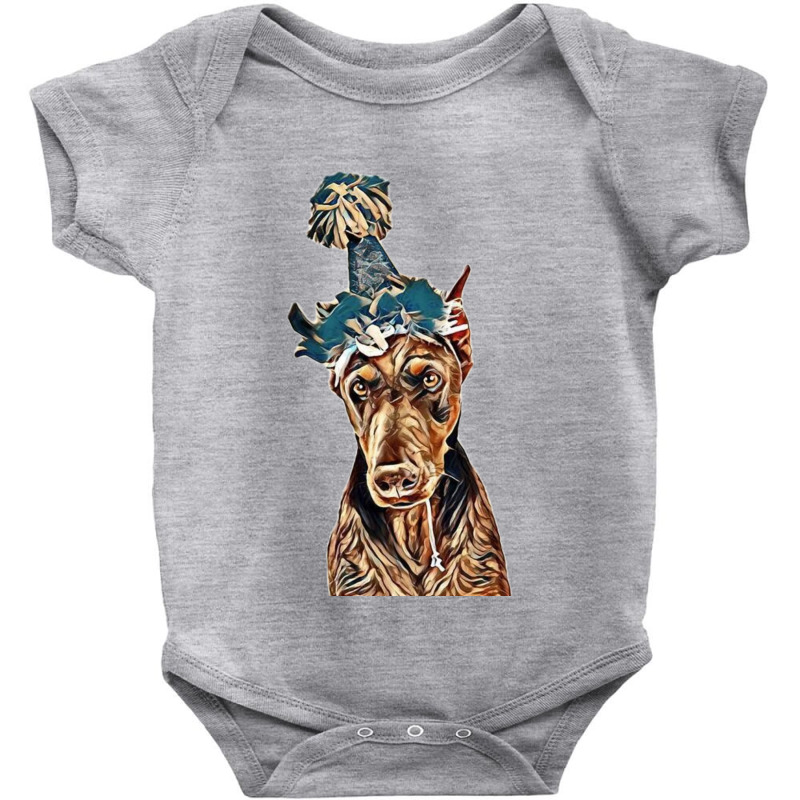 Doberman Pinscher Dog Wearing Baby Bodysuit | Artistshot