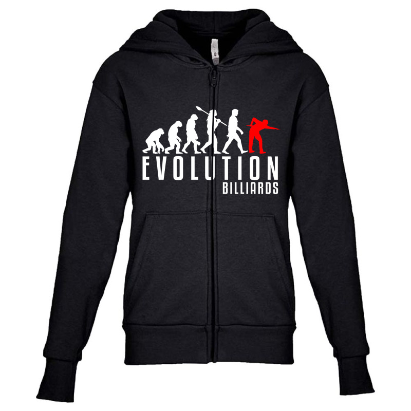 Billiards Evolution Youth Zipper Hoodie | Artistshot