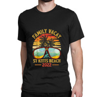 Vintage Family Vacation 2022 Lost Paradise St Kitts Beach Classic T-shirt | Artistshot