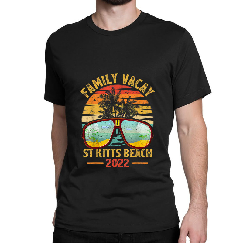 Vintage Family Vacation 2022 Lost Paradise St Kitts Beach Classic T-shirt by Tiktify | Artistshot