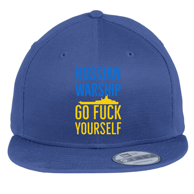 Russian Warship Go Fuck Yourself Flat Bill Snapback Cap | Artistshot