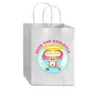 Save The Axolotls Cub Paper Bag - 8 X 4 1/2 X 10 1/4 | Artistshot