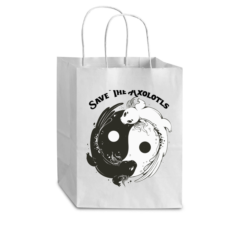 Save The Axolotls  (2) Cub Paper Bag - 8 X 4 1/2 X 10 1/4 | Artistshot