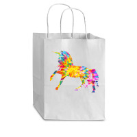 Tie Dye T  Shirt T I E D Y E U N I C O R N T  Shirt Cub Paper Bag - 8 X 4 1/2 X 10 1/4 | Artistshot