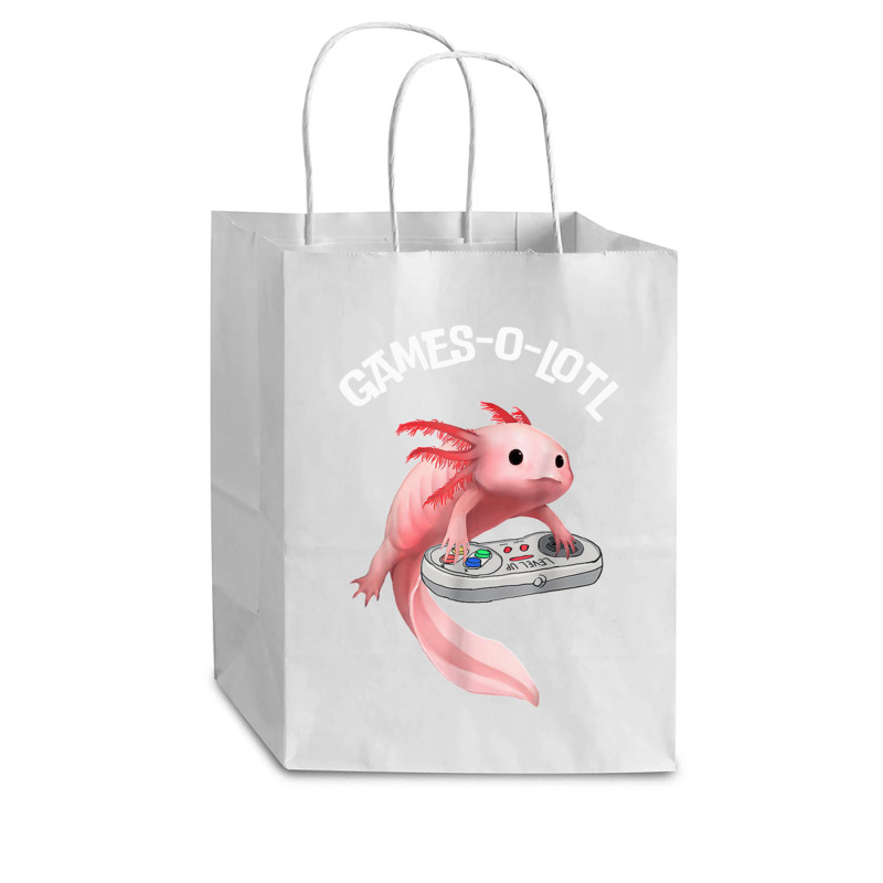 Save The Axolotls  For Animals Lovers Cub Paper Bag - 8 X 4 1/2 X 10 1/4 | Artistshot