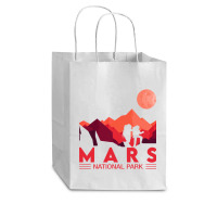 Red Mars Planet  Space National Park  Funny Mars Cub Paper Bag - 8 X 4 1/2 X 10 1/4 | Artistshot