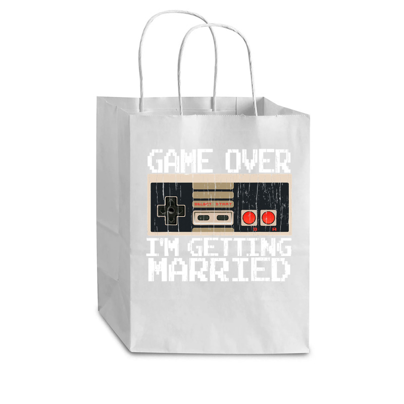 Game Over Im Getting Married Bachelor Party Cub Paper Bag - 8 X 4 1/2 X 10 1/4 | Artistshot