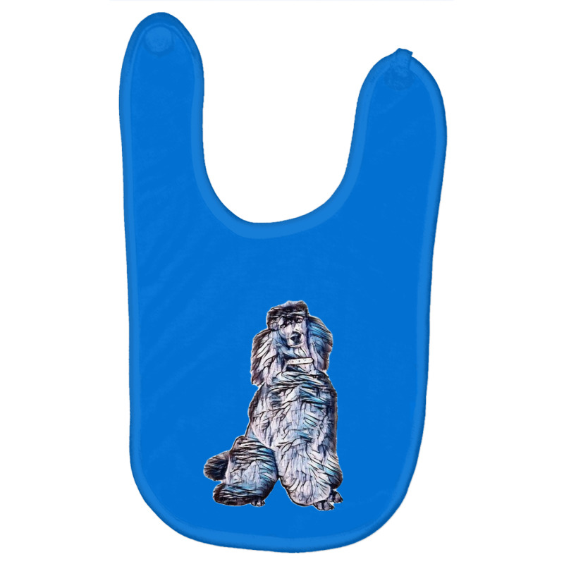 A Large Black Standard Poodle Baby Bibs by Kemnabi | Artistshot