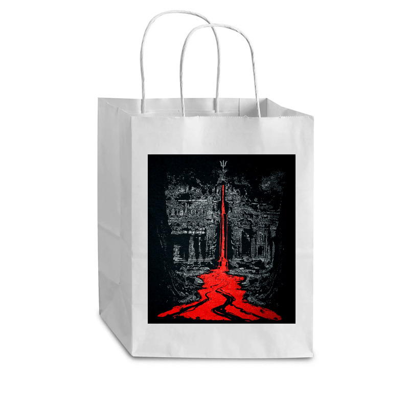 Temple Of The Bleeding Trident, Shiva, Trishul, Temple Of The Bleeding Cub Paper Bag - 8 X 4 1/2 X 10 1/4 | Artistshot