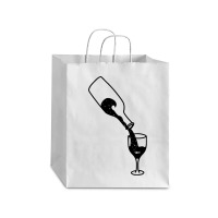 Wine Glass T  Shirt Wine Bottle Red Wine Fish Ocean Funny Gift T  Shir Debie Paper Bag - 10 X 5 X 13 | Artistshot