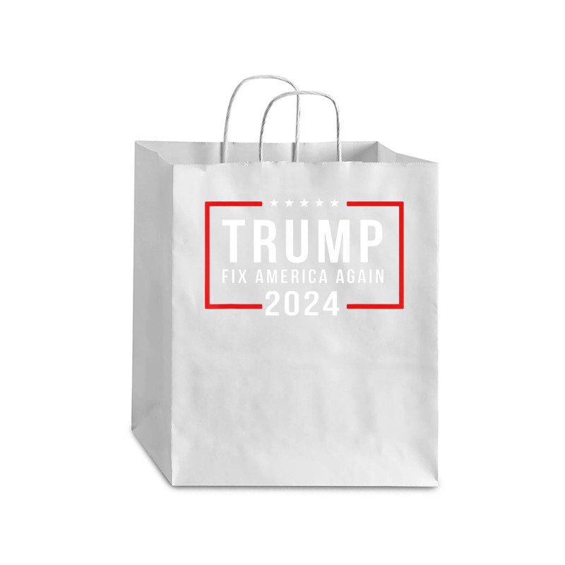 Trump 2024 Fix America Again Donald Trump 2024 Debie Paper Bag - 10 X 5 X 13 | Artistshot