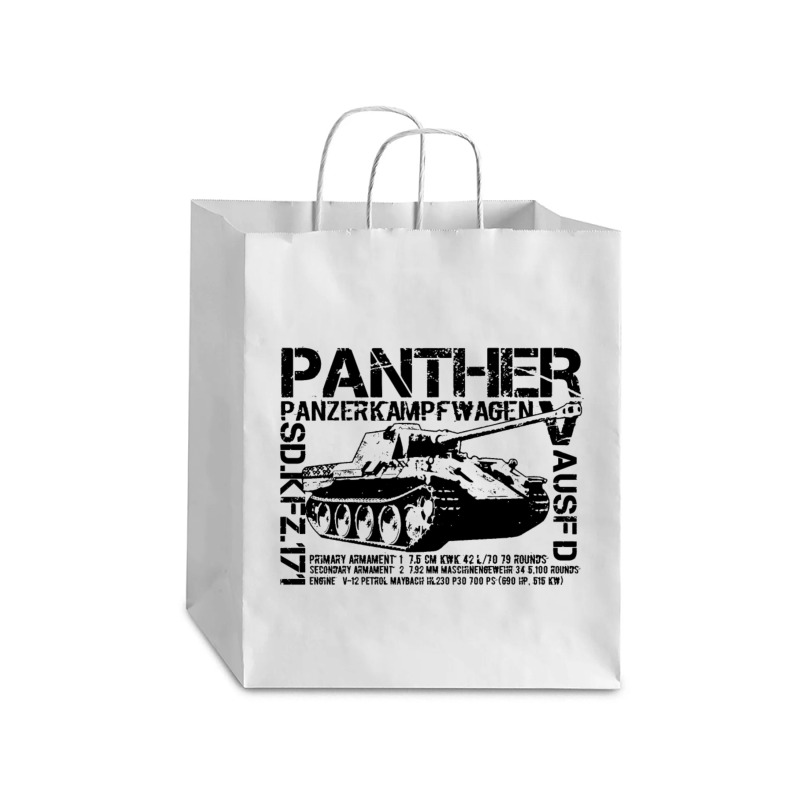 Panther Quote Debie Paper Bag - 10 X 5 X 13 | Artistshot