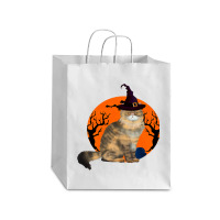 Halloween People Giving Me Peace Hand Skeleton Skull Creeps Halloween Debie Paper Bag - 10 X 5 X 13 | Artistshot