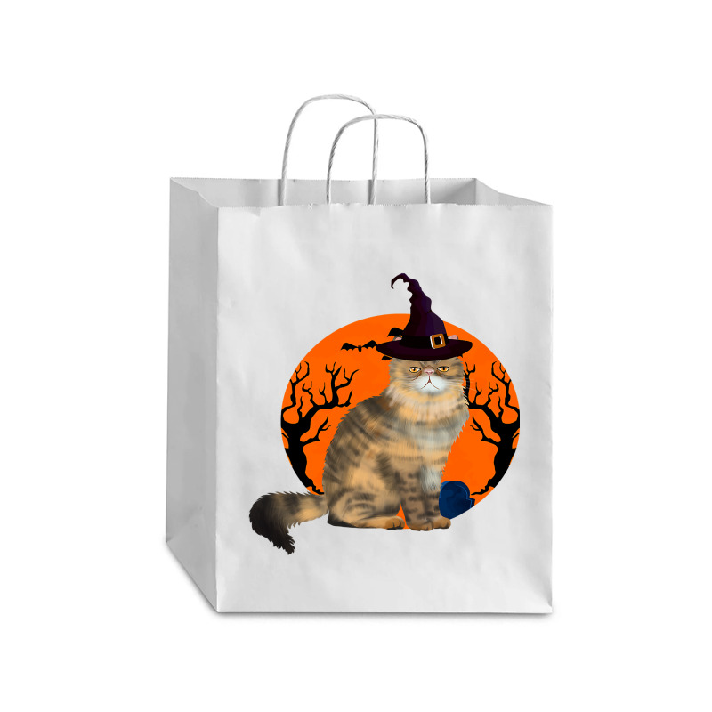 Halloween People Giving Me Peace Hand Skeleton Skull Creeps Halloween Debie Paper Bag - 10 X 5 X 13 | Artistshot