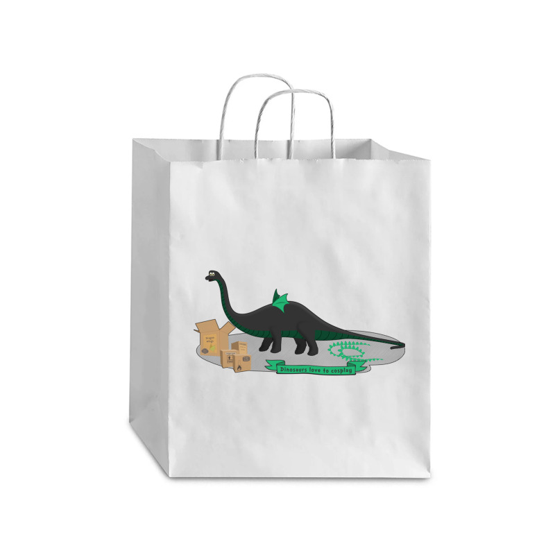 Dinosaurs Love To Cosplay Debie Paper Bag - 10 X 5 X 13 | Artistshot