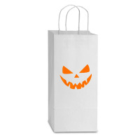 Halloween Costume Jack O Lantern Pumpkin Face Women Men Double Wine Paper Bag - 6 1/2 X 3 1/2 X 12 3/8 | Artistshot