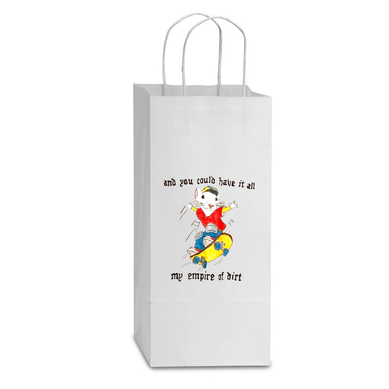 Stuart Little You Could Have It All My Empire Of Dirt Skateboard Meme  Double Wine Paper Bag - 6 1/2 X 3 1/2 X 12 3/8 | Artistshot