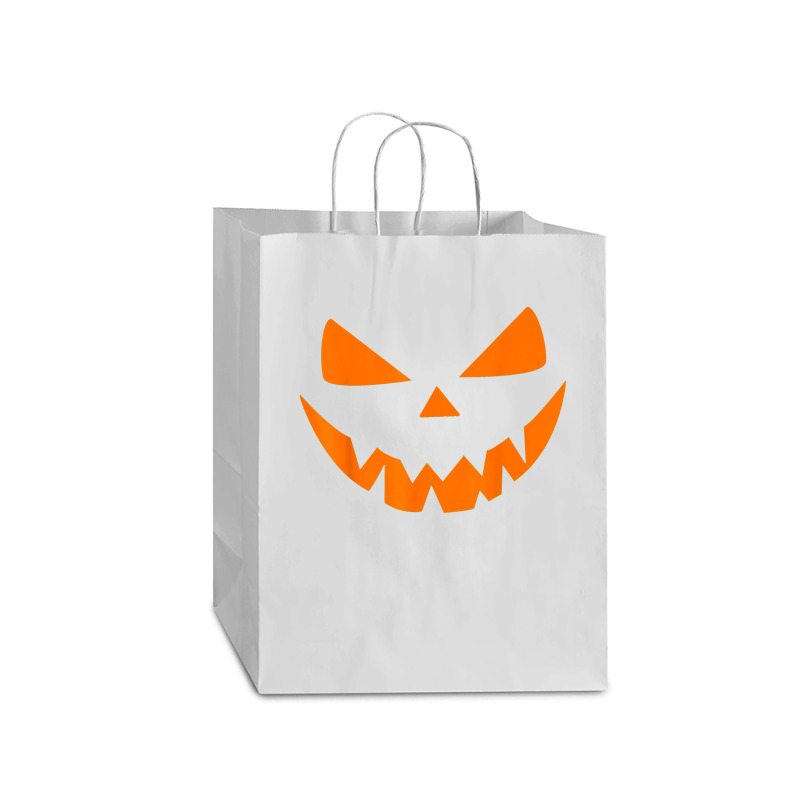 Halloween Costume Jack O Lantern Pumpkin Face Women Men Mart Paper Bag -13 X 7 X 17 | Artistshot