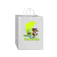 Splatoon Inkling 6th Birthday Green Splatter Portrait Mart Paper Bag -13 X 7 X 17 | Artistshot