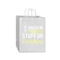 Sarcasm Lover T  Shirt Sarcasm I Sprinkle That Stuff On Everything, Fu Mart Paper Bag -13 X 7 X 17 | Artistshot