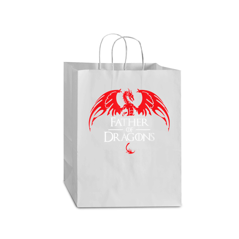 Father Of Dragons Funny Father's Day & Dad Gift Mart Paper Bag -13 X 7 X 17 | Artistshot