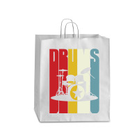 Retro Drums Drummer Gift Idea S S Vintage Queen Paper Bag - 16 X 6 X 19 1/4 | Artistshot