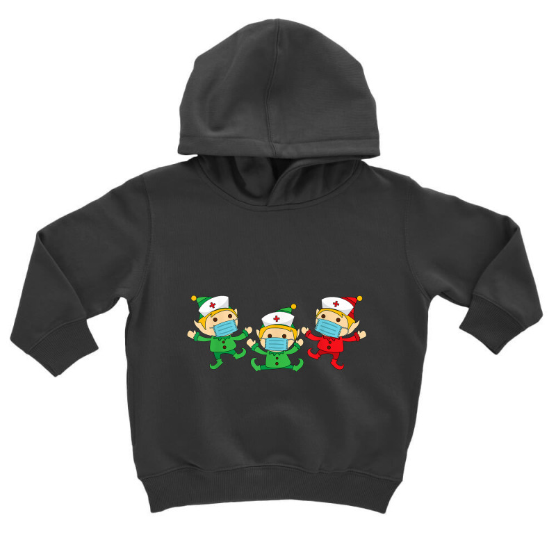 Nurse Elf Christmas Cute Registered Rn Nursing X Mas Pajama Toddler Hoodie | Artistshot