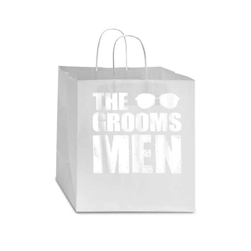 The Groomsmen Bachelor Party Stag Groom Gag Mens Funny For Fans Star Paper Bag - 13 X 7 X 13 | Artistshot