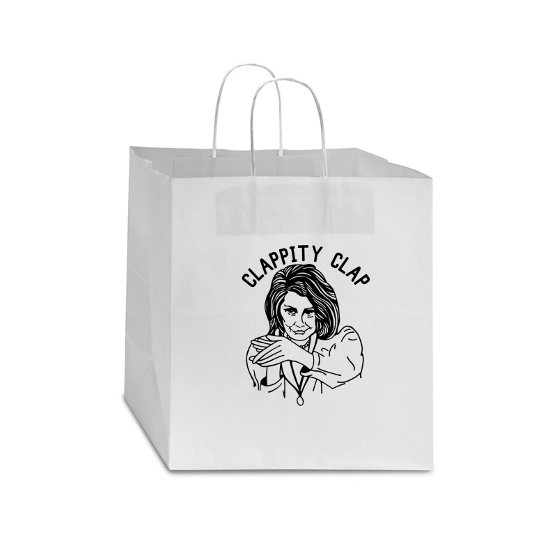 Nancy Pelosi Clappity Clap [tw] Star Paper Bag - 13 X 7 X 13 | Artistshot