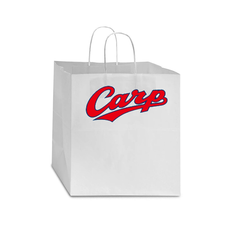 Hiroshima Carp Classic Star Paper Bag - 13 X 7 X 13 | Artistshot