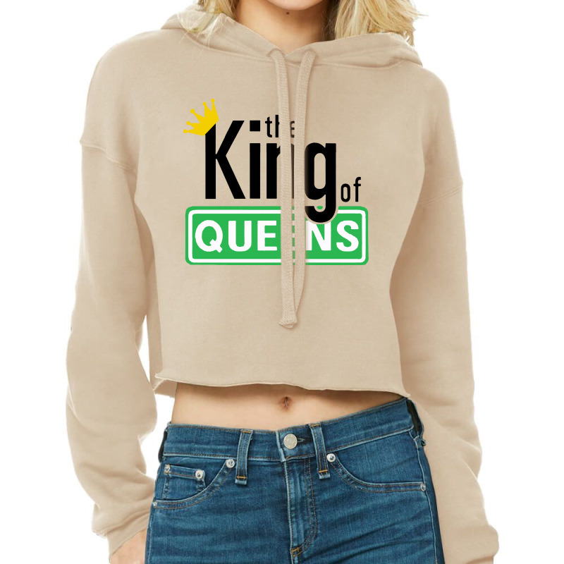 Custom King Of Queens Cropped Hoodie By Donkey Apparel Artistshot