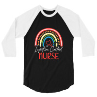 Nurse Infection Control Rainbow Style 3/4 Sleeve Shirt | Artistshot