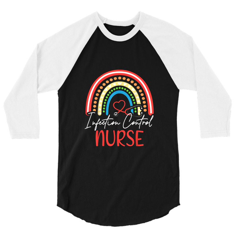 Nurse Infection Control Rainbow Style 3/4 Sleeve Shirt | Artistshot