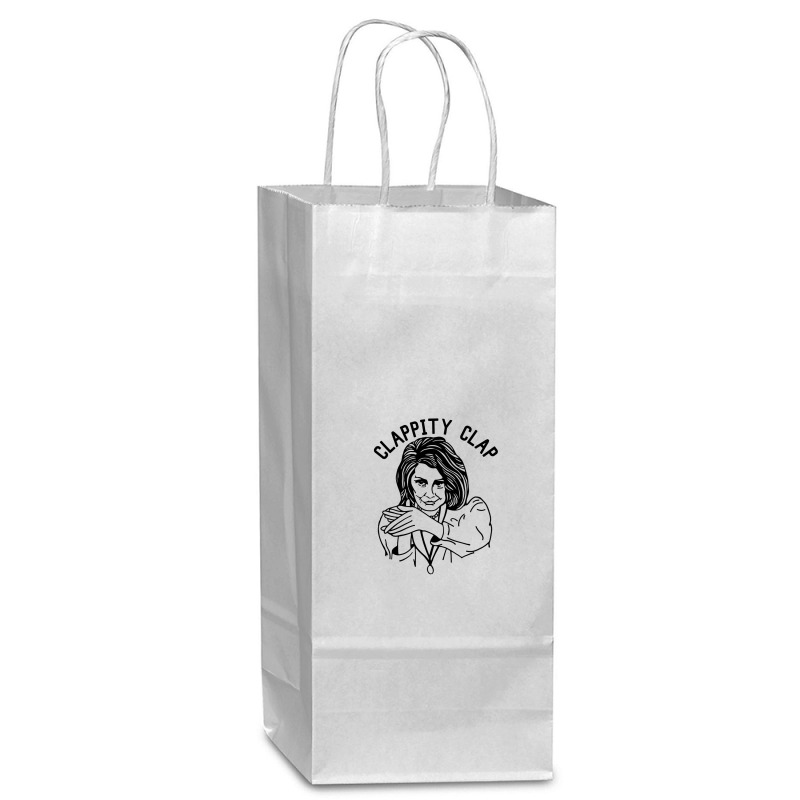 Nancy Pelosi Clappity Clap [tw] Wine Paper Bag - 5 1/2 X 3 1/4 X 13 | Artistshot