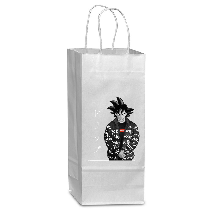 Goku Drip Classic Wine Paper Bag - 5 1/2 X 3 1/4 X 13 | Artistshot