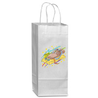 Mouse Trap Animals Funny Cute Wine Paper Bag - 5 1/2 X 3 1/4 X 13 | Artistshot