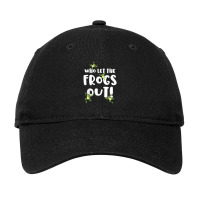 Funny Passover Who Let The Frogs Out Shirt Jewish Seder Fami Adjustable Cap | Artistshot