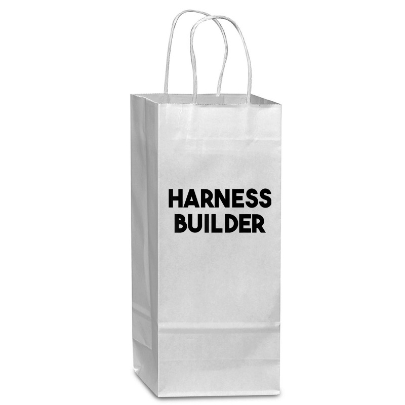 Harness Builder T Shirt Wine Paper Bag - 5 1/2 X 3 1/4 X 13 | Artistshot