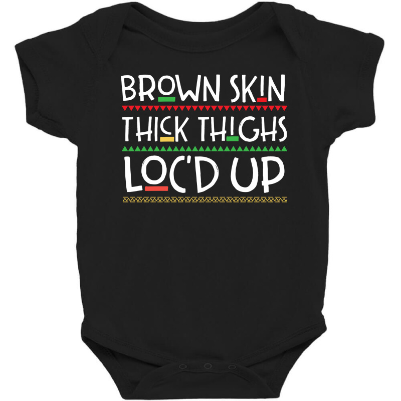 Brown Skin Melanin Poppin Baby Bodysuit | Artistshot