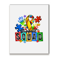 Softball Support Squad Autism Metal Print Vertical | Artistshot