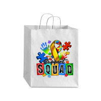 Softball Support Squad Autism Debie Paper Bag - 10 X 5 X 13 | Artistshot