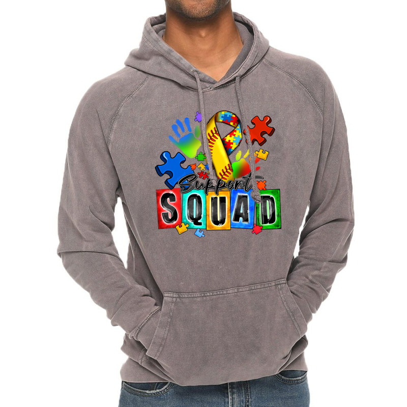 Softball Support Squad Autism Vintage Hoodie | Artistshot