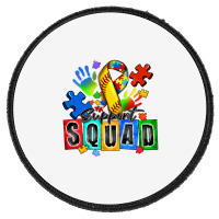 Softball Support Squad Autism Round Patch | Artistshot