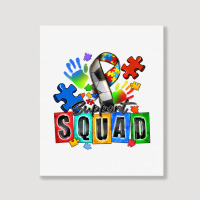 Soccer Support Squad Autism Portrait Canvas Print | Artistshot