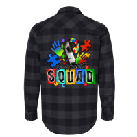 Soccer Support Squad Autism Flannel Shirt | Artistshot